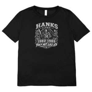 Alumni Hanks not like us